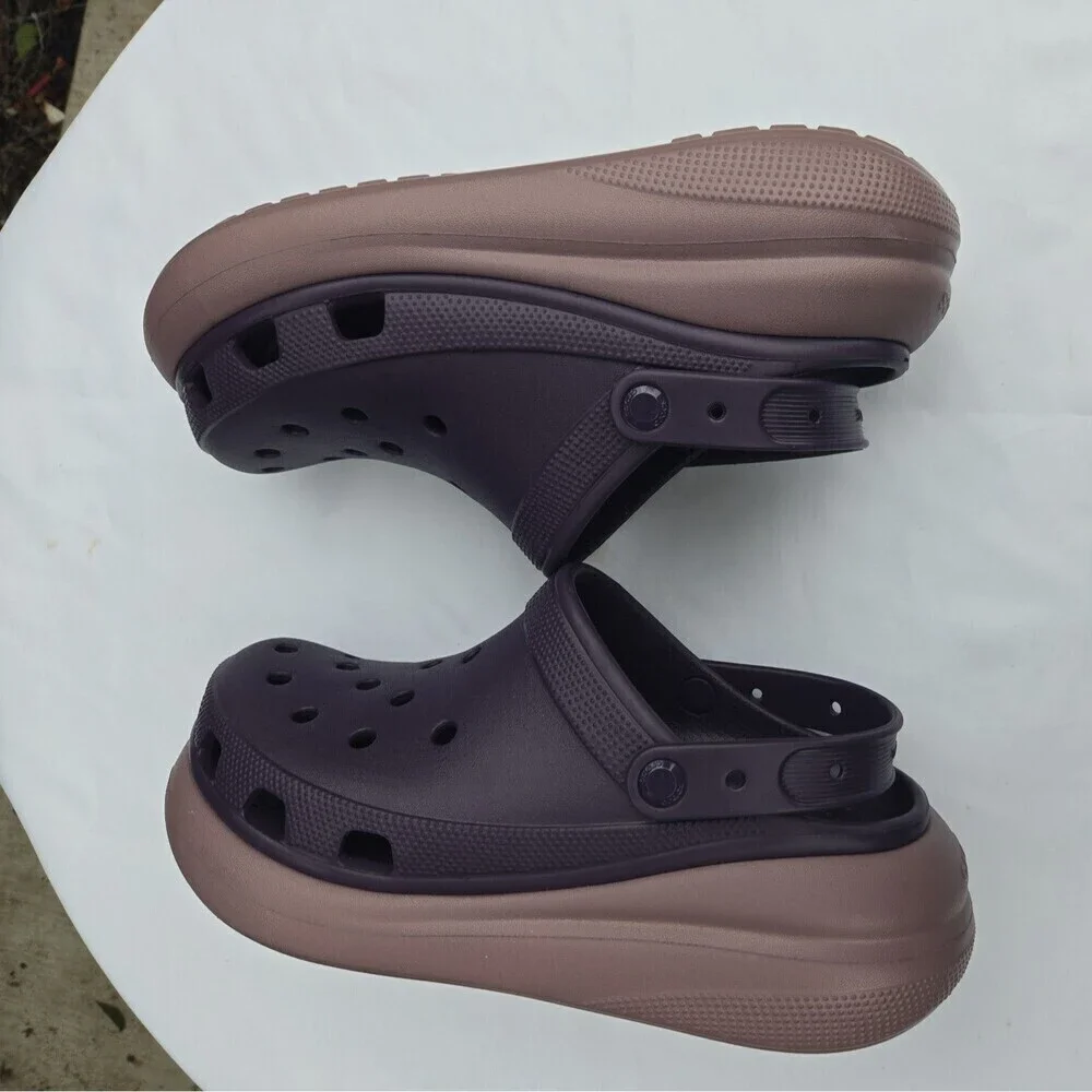 Crocs Crush Clog Dark Iris Multi Slip On Casual Platform Sandal M10 W12
